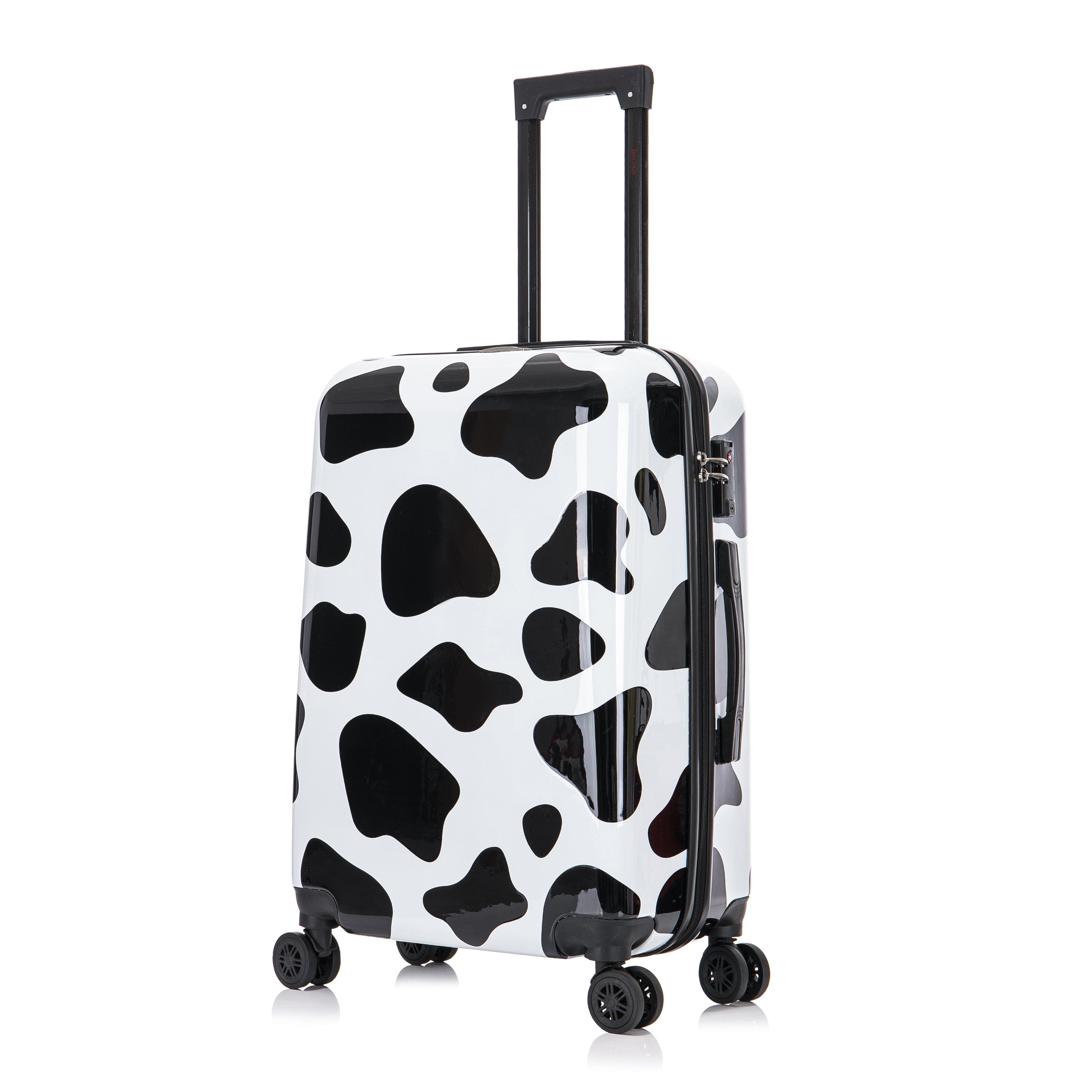 "InUSA - Prints lightweight hardside Spinner Luggage 24"" - COW" price history on PriceWatchPro