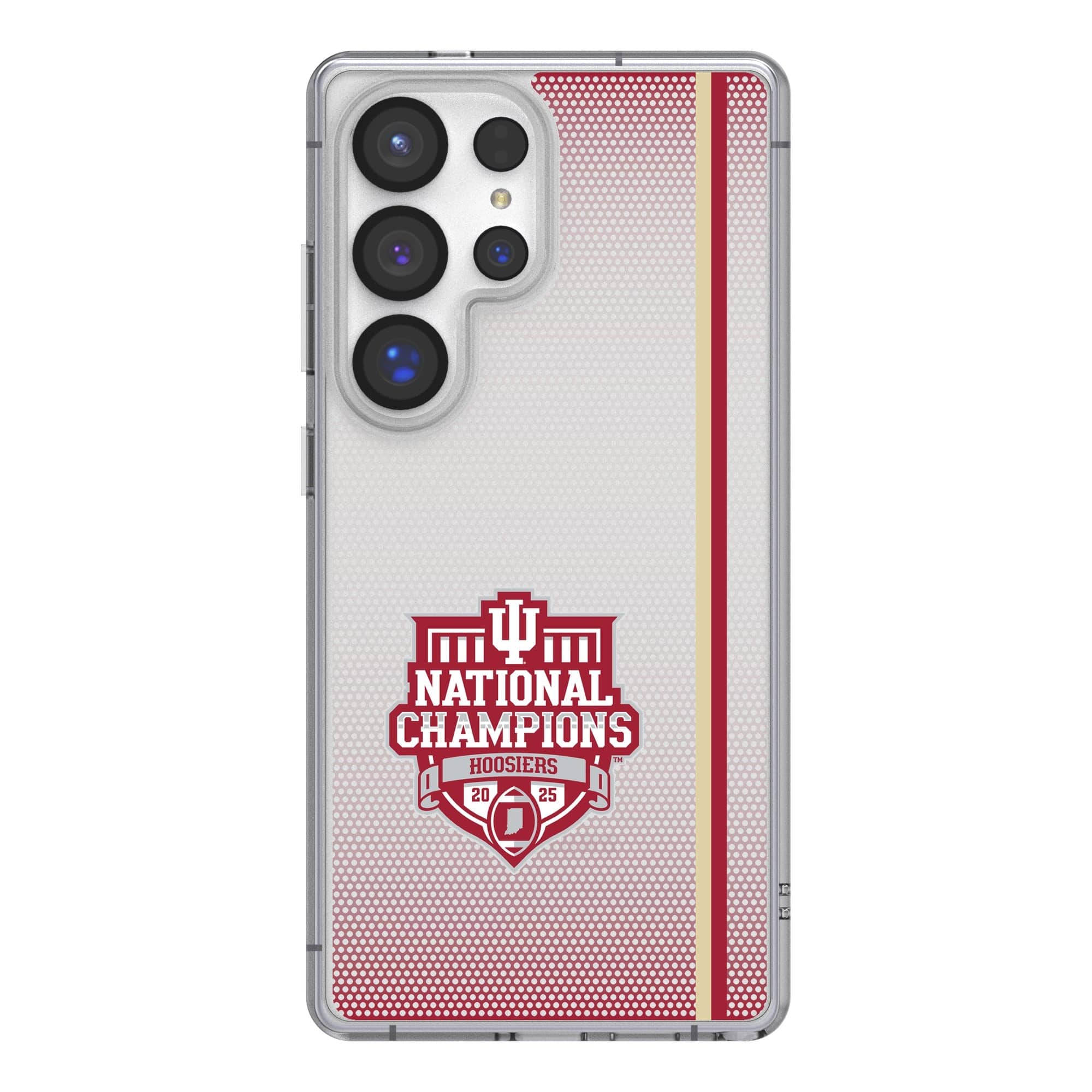 Keyscaper - NCAA - Indiana Hoosiers College Football Playoff 2025 National Champions Galaxy Clear Case - S23 Ultra - Multicolor