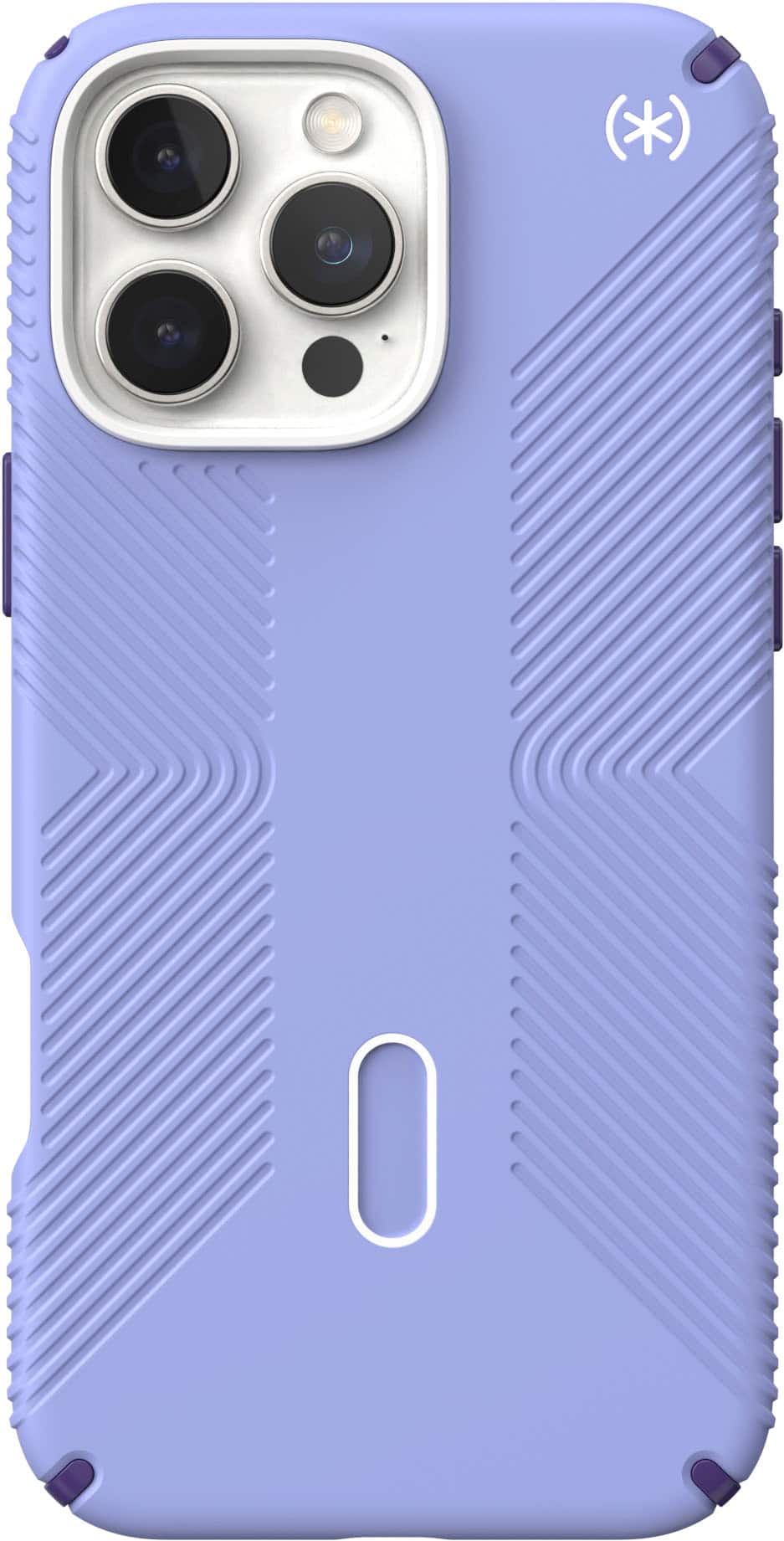 Front. Speck - Presidio2 Grip ClickLock Case with MagSafe for Apple iPhone 16 Pro Max - Future Lavender.