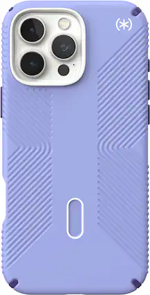 Front. Speck - Presidio2 Grip ClickLock Case with MagSafe for Apple iPhone 16 Pro Max - Future Lavender.