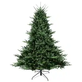 Forest'nSky - 4 ft. Full-Shaped Artificial Christmas Tree with 714 PE/PVC Tips and Metal Stand - Green