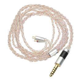 Unique Bargains - IEM Earphone Cable 1.2M, 28AWG 4-Core High Purity Silver-Plated HiFi Replacement for Ananda Arya HE400SE (4.4mm, 2PIN) - Pink