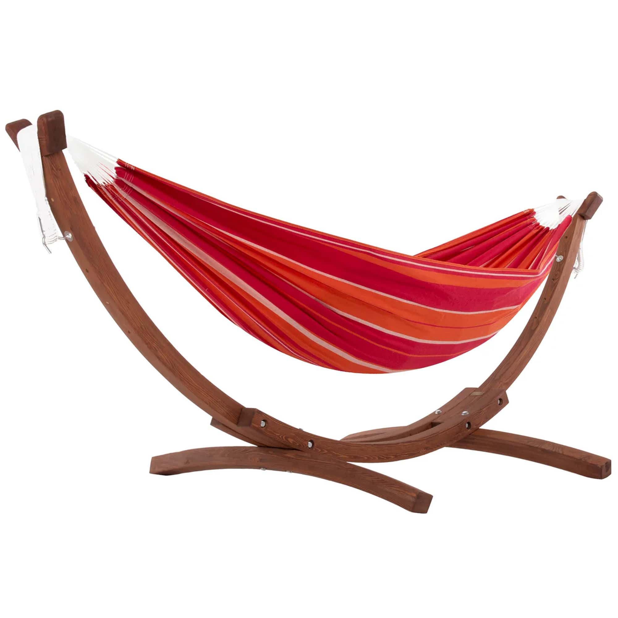 Vivere - Double Cotton Hammock, Comfortable Daybed with Wood Frame, 8' - Mimosa price history on PriceWatchPro