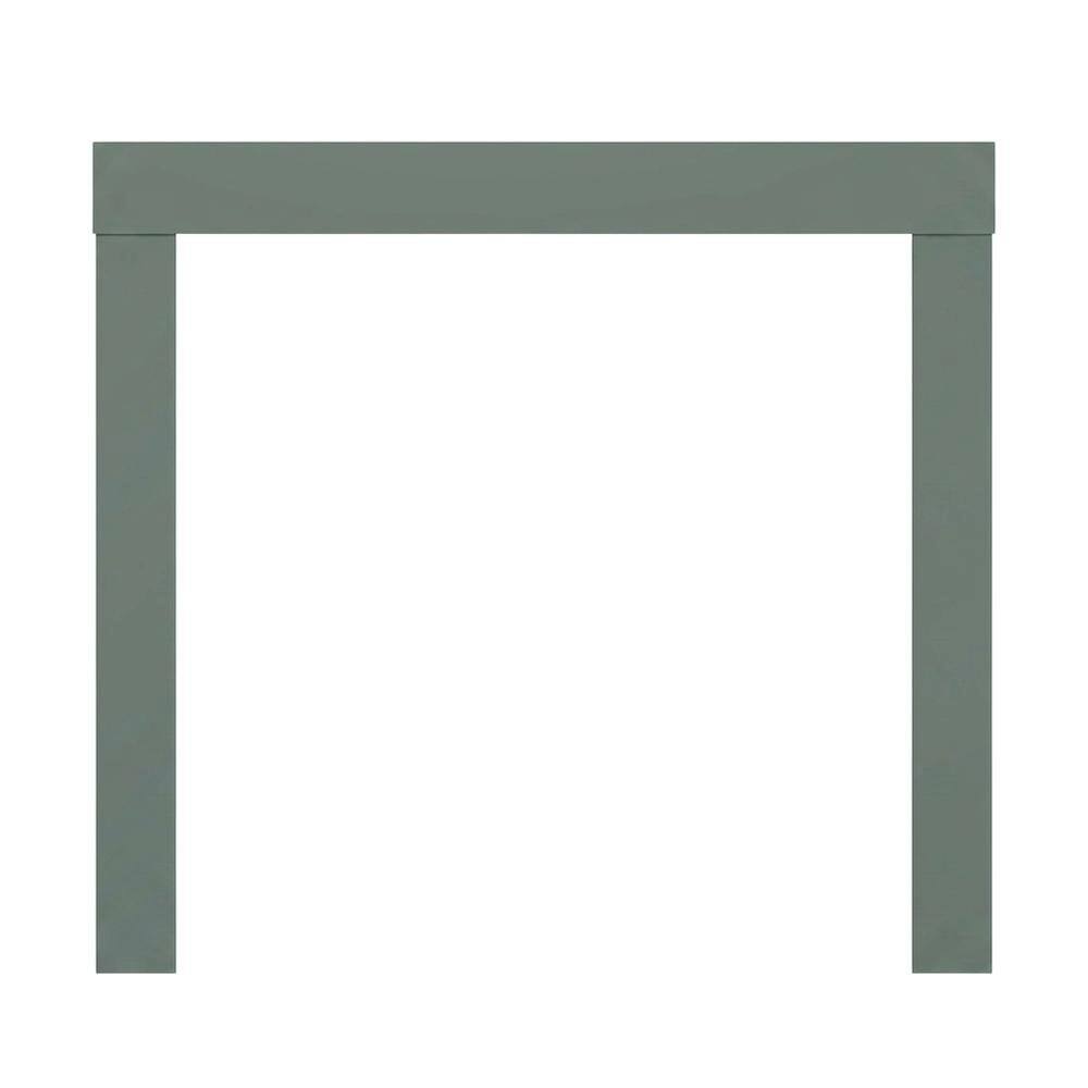Back. FurniFact - Sage Green Square End Table with Thick Top and Modern Design - Sage Green.