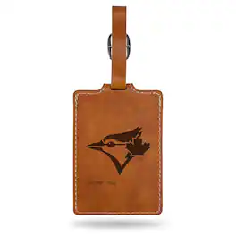 Jardine - Toronto Blue Jays Ultra Suede Luggage Tag - Brown