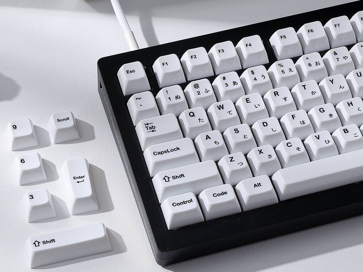 9 6 3 Scroll Enter F1 F2 F3 F4 F5 F6 F7 Esc 1 2 3 4 5 6 7 8 9 0 Q W E R T Y U I O P A S D F G H J K L Z X C V B N M Tab CapsLock Shift Control Alt Code