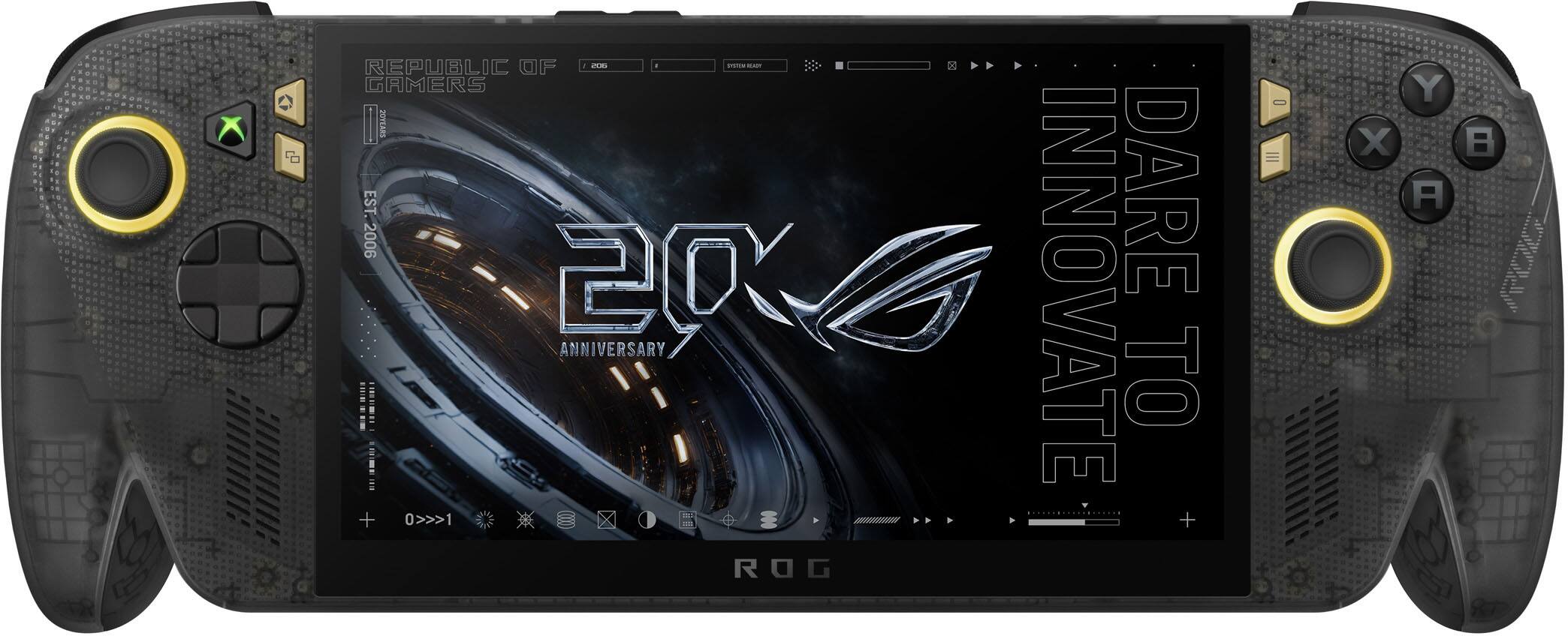REPUBLIC OF GAMERS  
20 YEARS EST. 2006  
2016 ANNIVERSARY  
DARE TO INNOVATE  
ROG