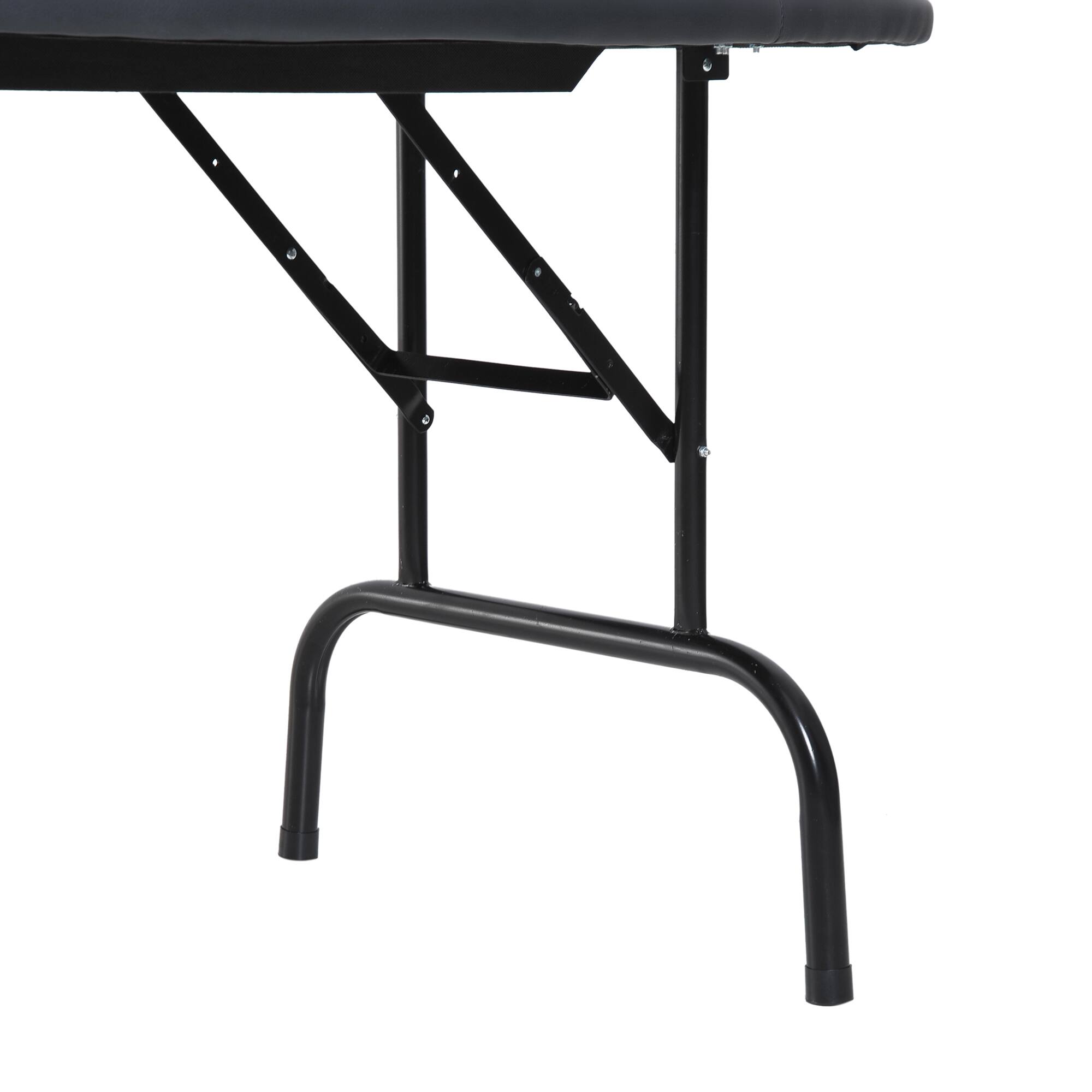 Alt View 6. Soozier - Table Foldable, 72" Blackjack Table for 7 Players with Chip & Cup Holder - Blue.