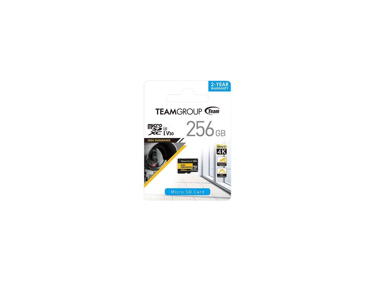 2-YEAR WARRANTY

TEAMGROUP Team microSDXC I V30 256 GB HIGH ENDURANCE UltraHD 4K

Micro SD Card

- HIGH ENDURANCE
- TEAMGROUP HIGH ENDURANCE
- 256GB
- V30
- UltraHD 4K
- Compatible with 4K
- Waterproof
- Anti-shock
- Anti-magnetic
- Anti-static