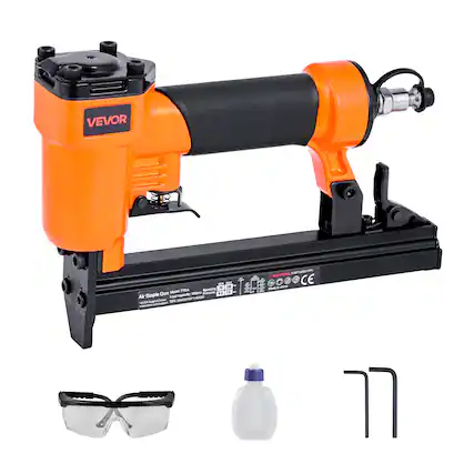 VEVOR - Air Staple Gun
Model: 710EA
Capacity: 300 pcm
Air Pressure: 120 psi
Voltage: 110V
Made in China
VEVOR
Air Staple Gun Model 710EA
Air Pressure: 120 psi
Voltage: 110V
Made in China
CE
