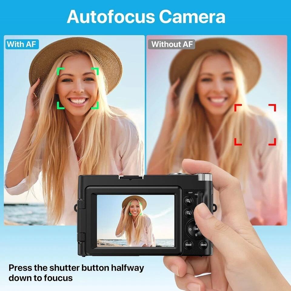 Autofocus Camera

With AF

Without AF

Press the shutter button halfway down to focus