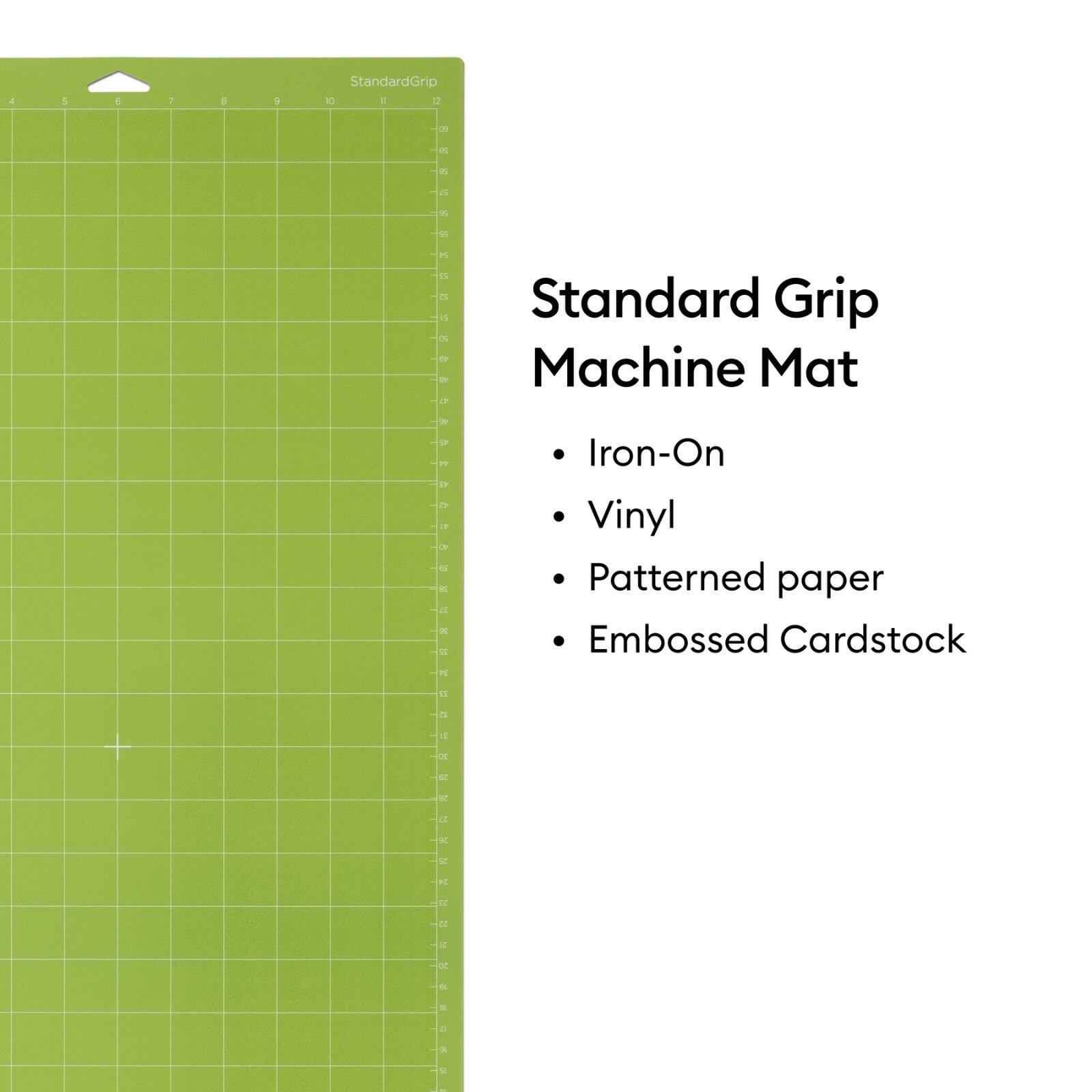 Standard Grip Machine Mat

- Iron-On
- Vinyl
- Patterned paper
- Embossed Cardstock
