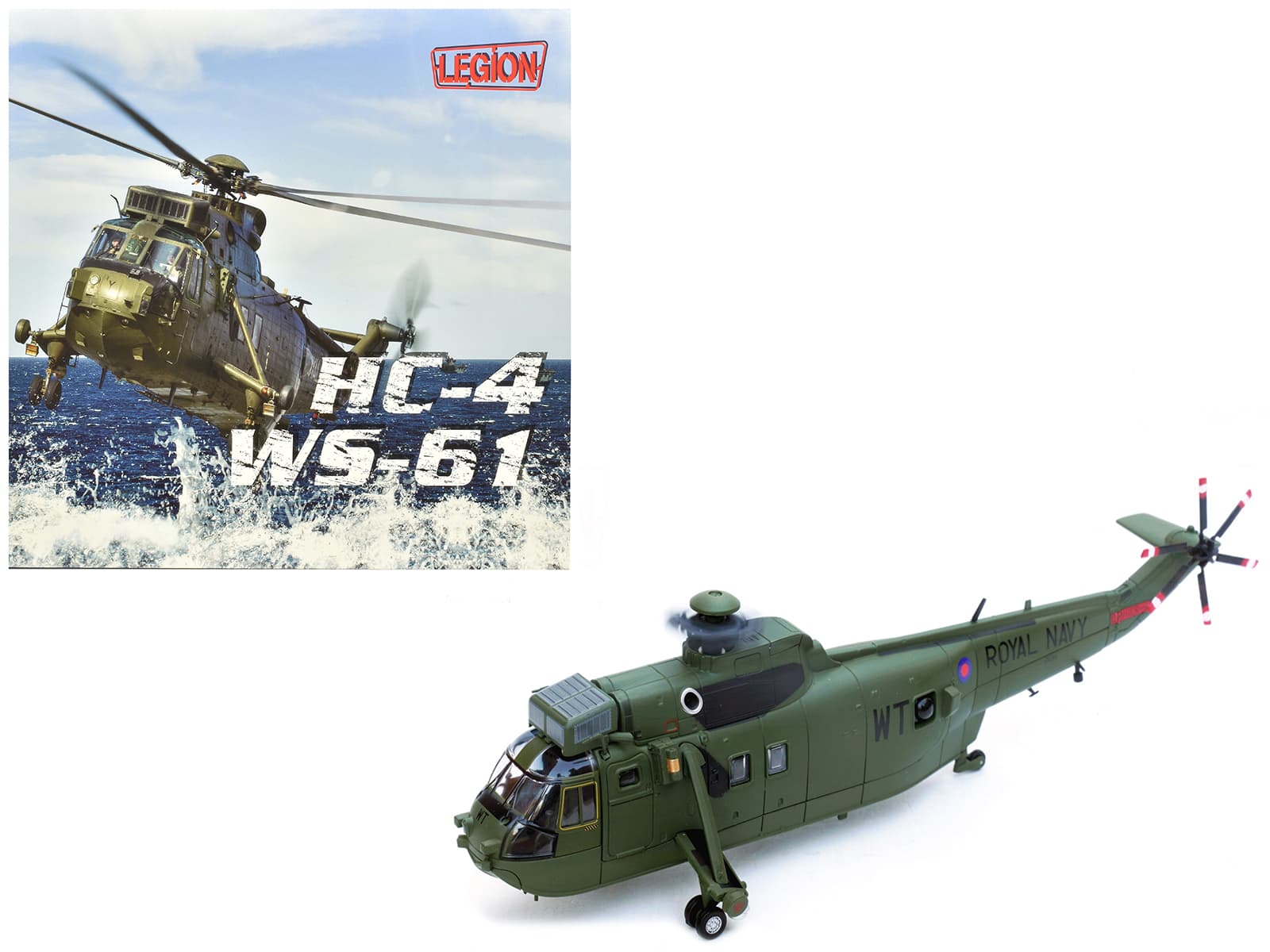 "Westland Sea King HC.4 Helicopter ""Somerset"" (2009) British Royal Navy 1/72 Diecast Model by Legion" price history on PriceWatchPro