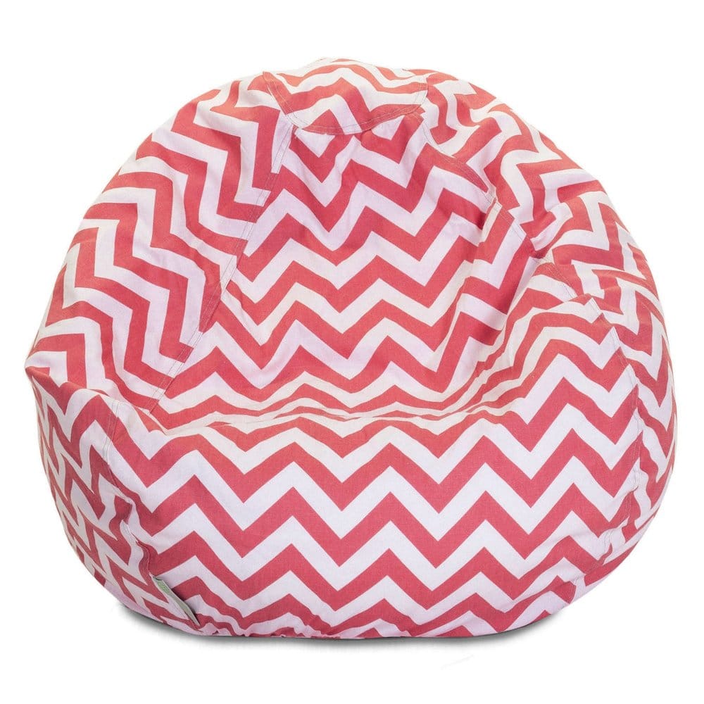 Photos - Bean Bag BeanBag Majestic Home - Small  Chevron Coral - Pink 85907214038 