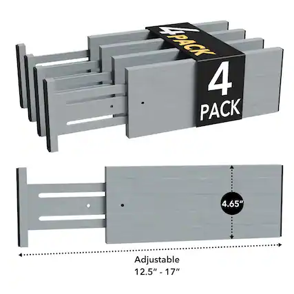 PACK 4
4.65" Adjustable 12.5" - 17"