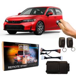 MPC - Remote Starter For Honda Civic 2022-2025 | 2x 1-Button Remotes | Plug and Play - Black