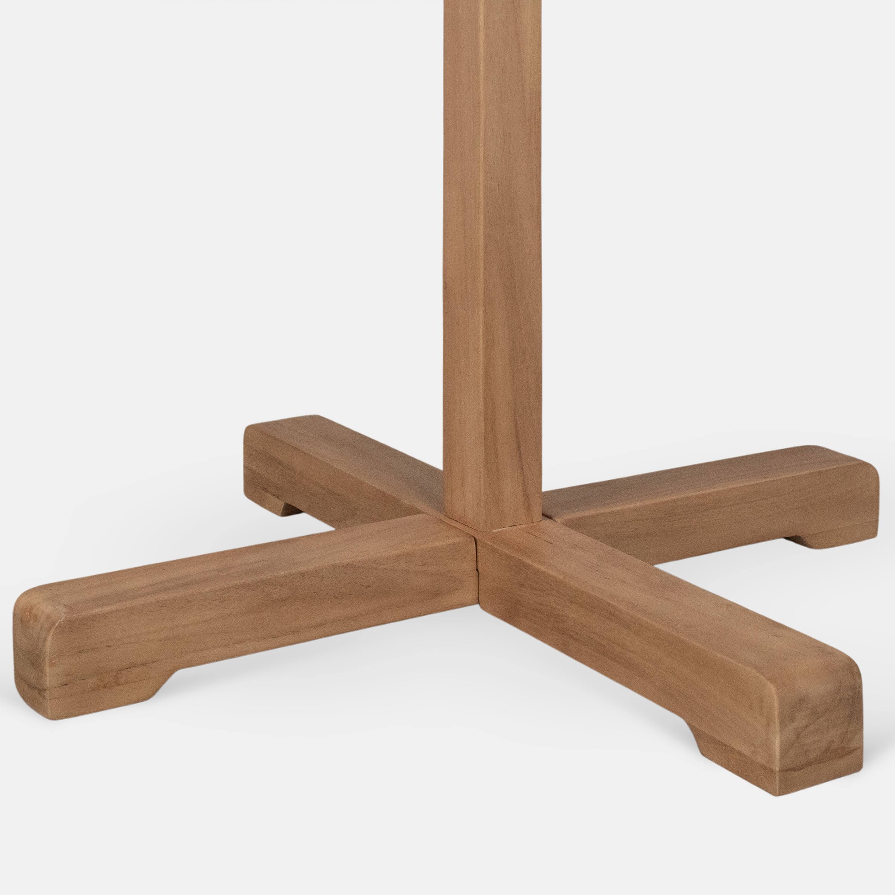 Left. Manhattan Lane - Hiya Freestanding Hat, Coat Rack, 8 Branch Hooks, 72 Inch - Natural Brown.