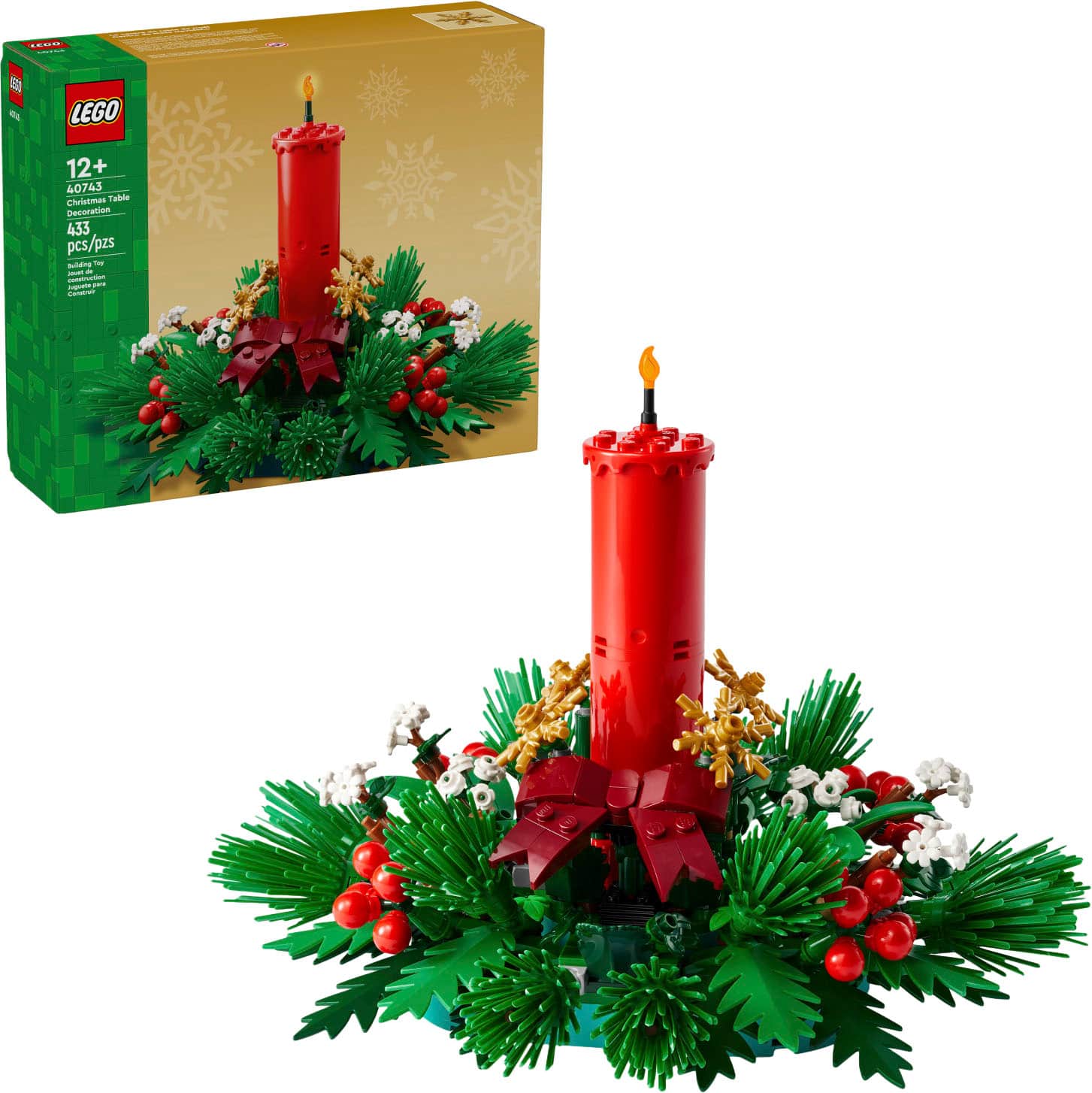 LEGO - Christmas Table Decoration Building Toy 40743 - Front_Zoom