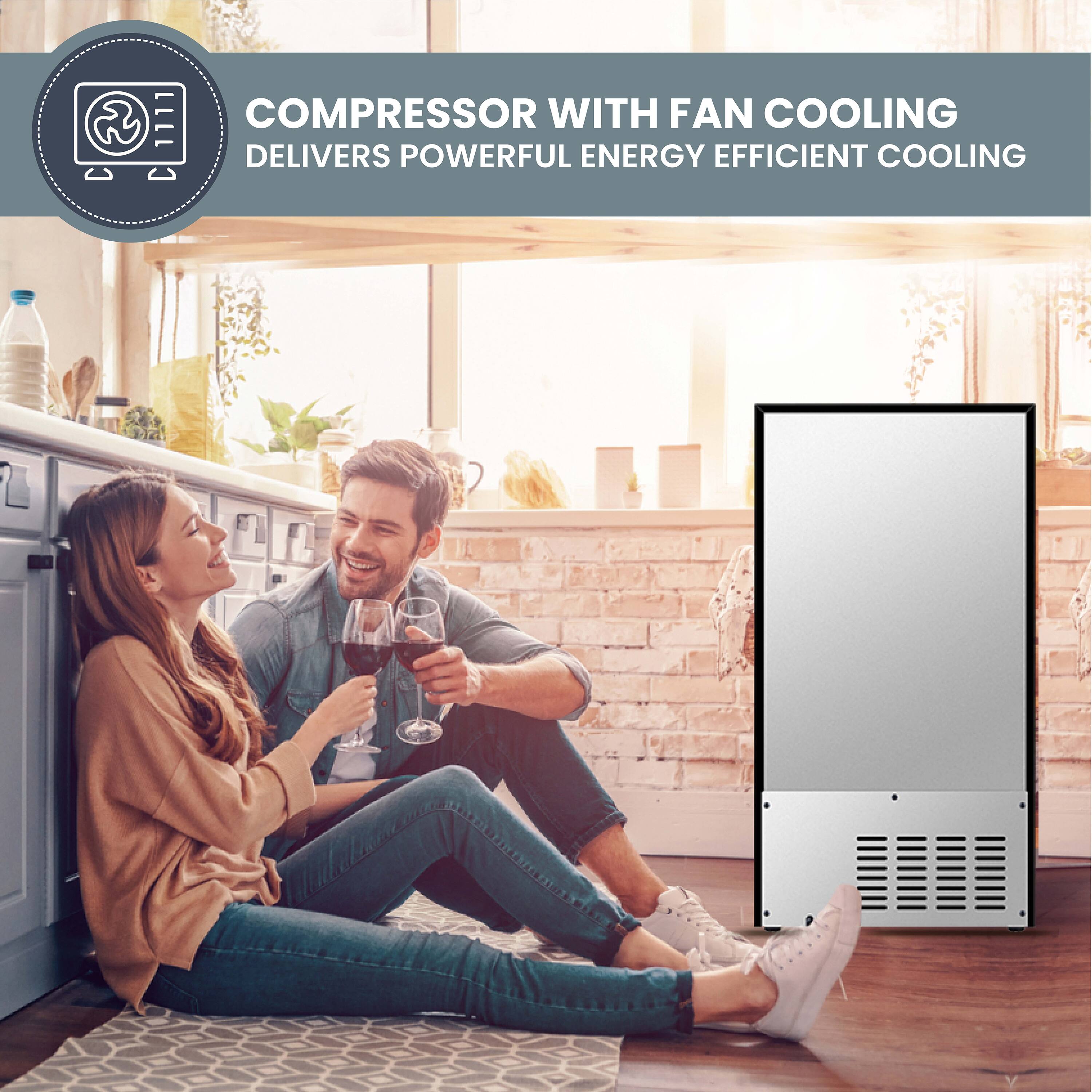 COMPRESSOR WITH FAN COOLING  
DELIVERS POWERFUL ENERGY EFFICIENT COOLING