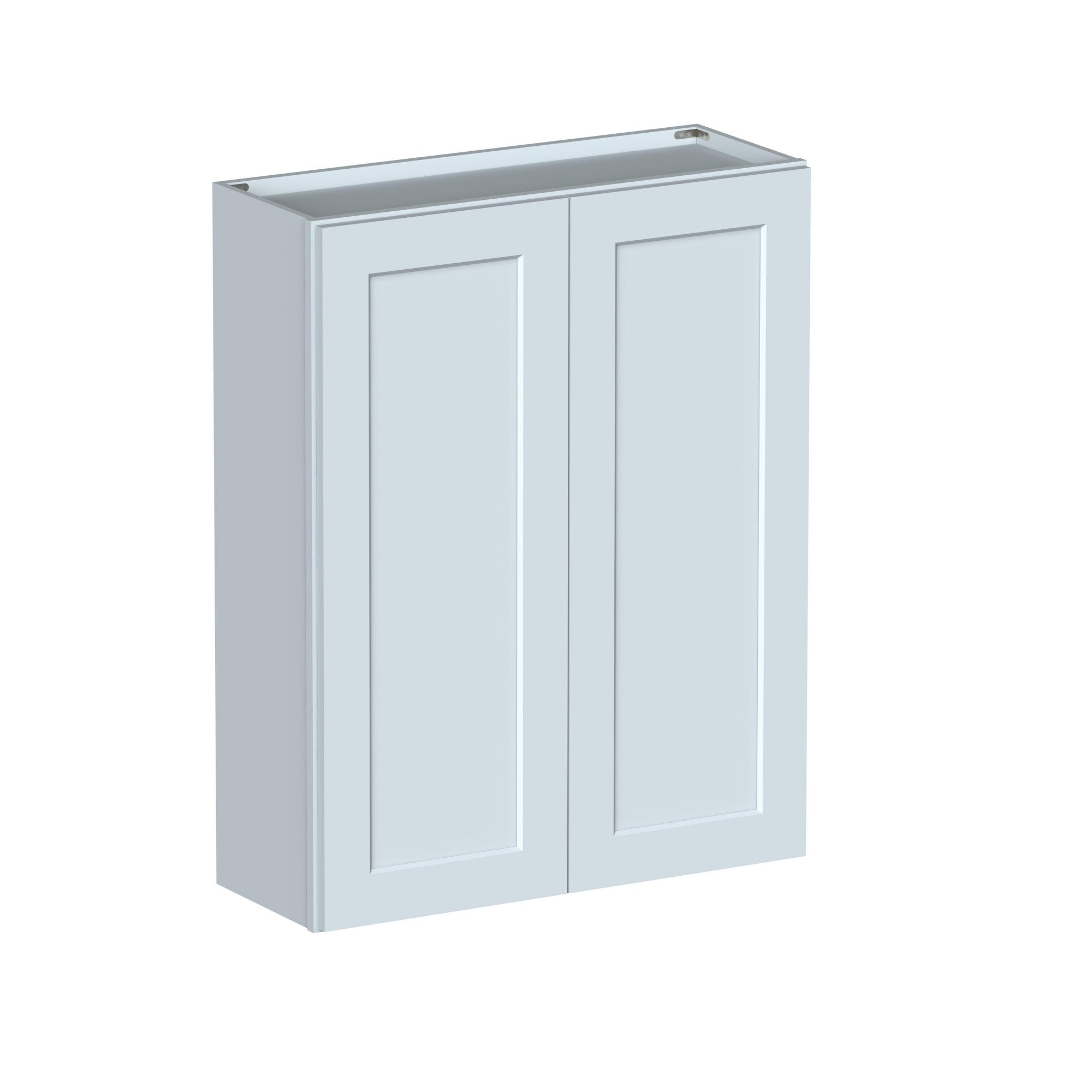 Alt View 1. Boyel Living - 33in.W x12in.D x42in.H WALL CABINET Fully assembled Cabinet With Two HDF Doors - Gray.
