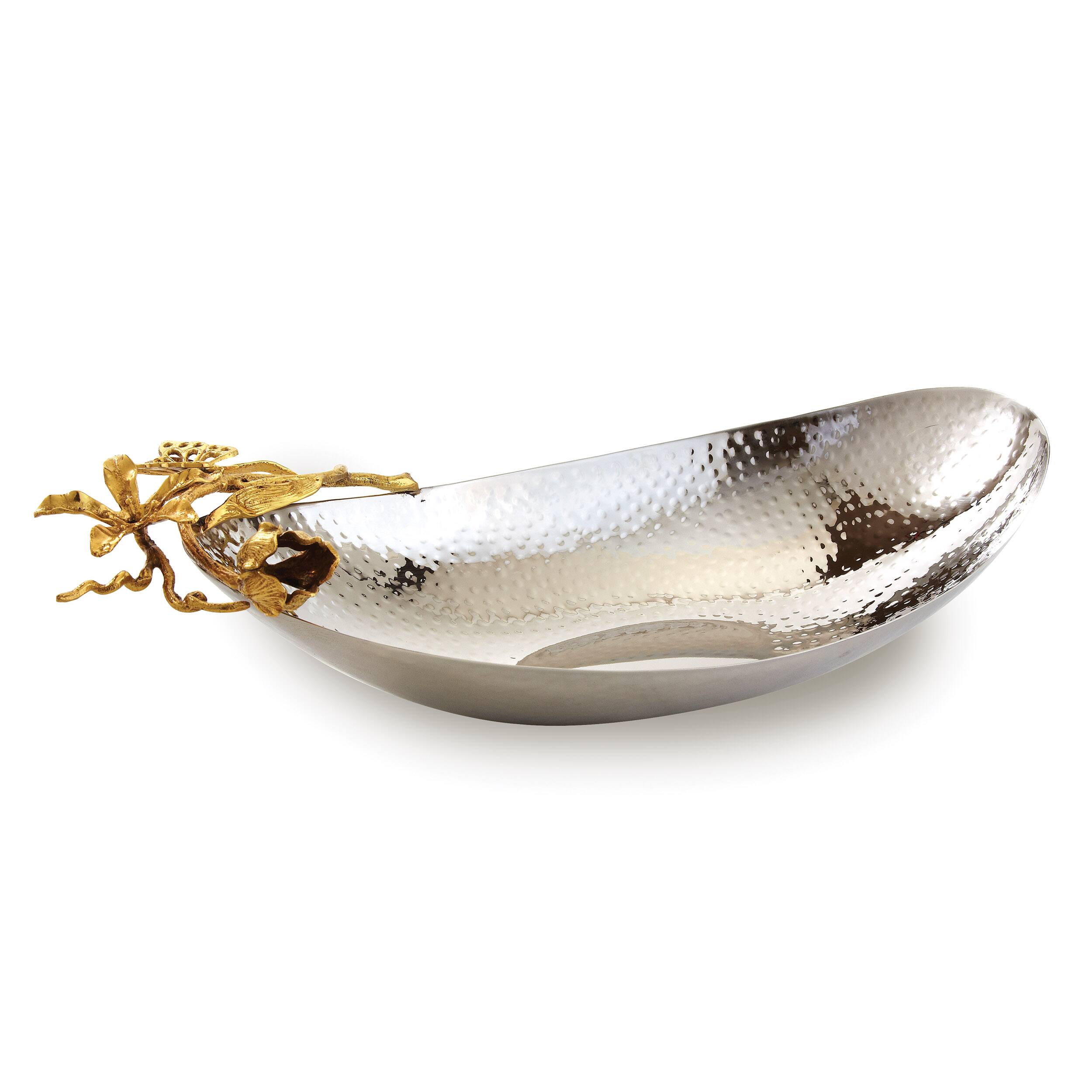 Front. Jiallo - Gold Butt. boat shaped bowl - Silver/Gold.