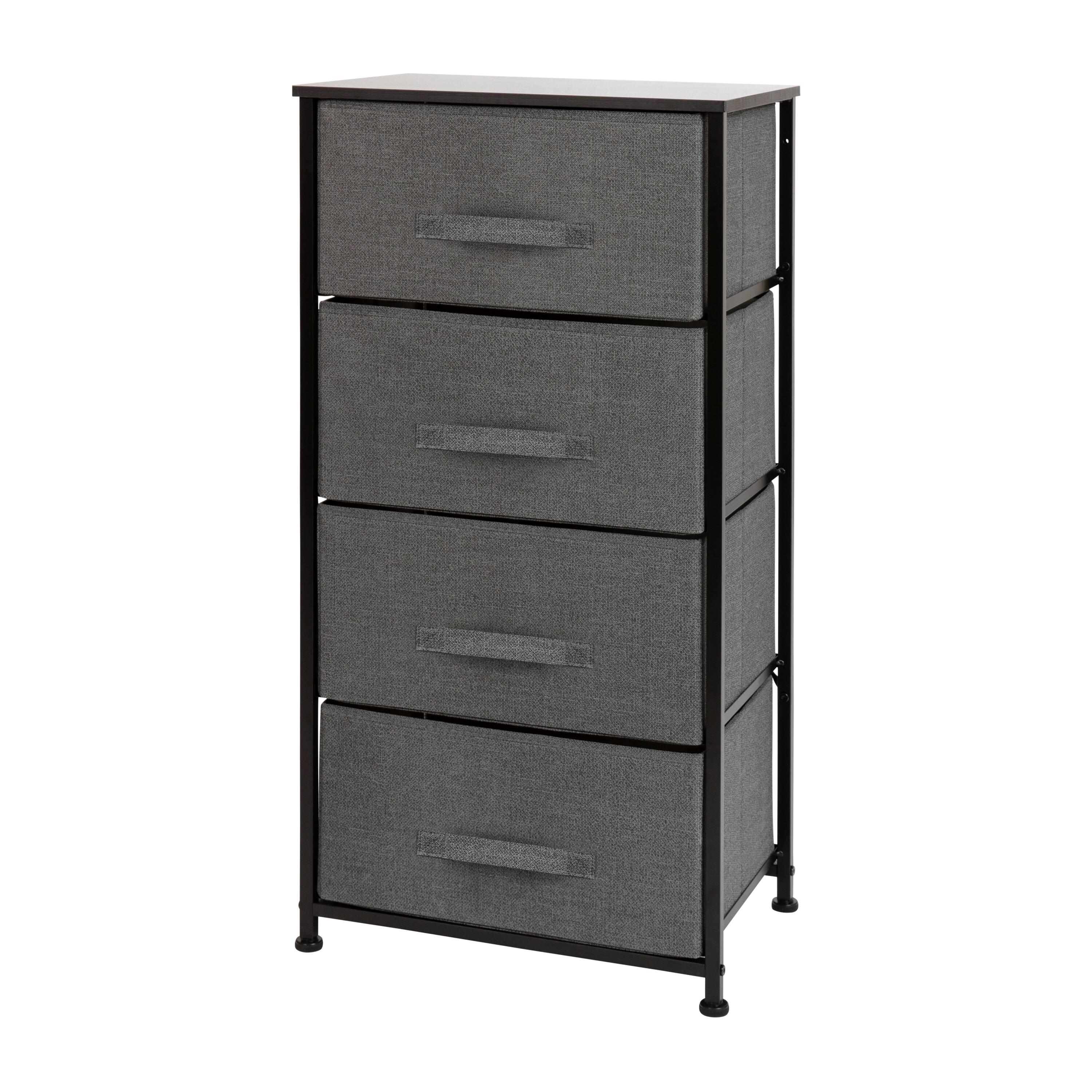 Gray Drawers/Black Frame