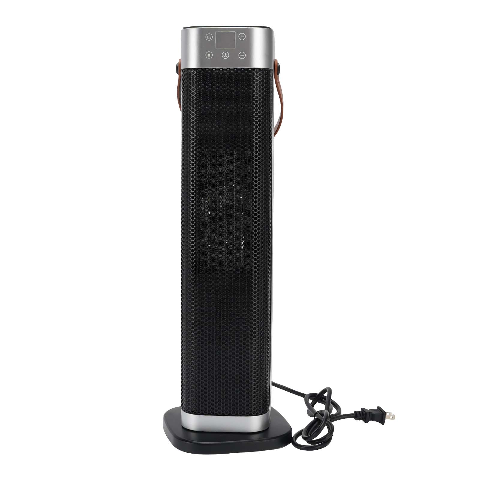 Alt View 7. Topteng - 1500W Quiet Space Heater – Remote & Touch Control, 70° Oscillation, 12H Timer, Safety Auto-Off, Fit for Large Rooms - Black.