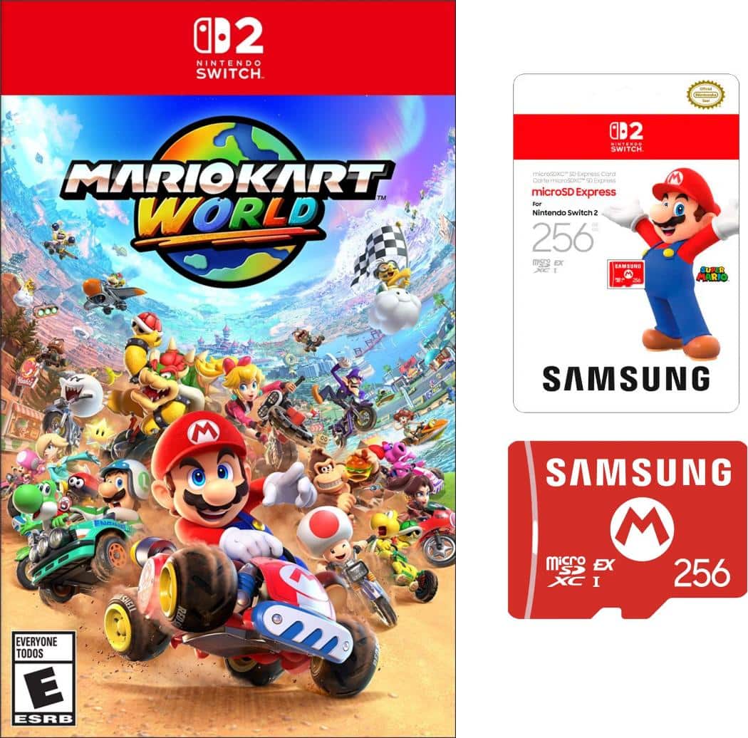 Mario Kart World - Nintendo Switch 2 - Samsung microSD Express Card 256GB - Android
