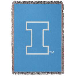 Chad & Jake - Illinois Fighting Illini Woven Blanket - Blue