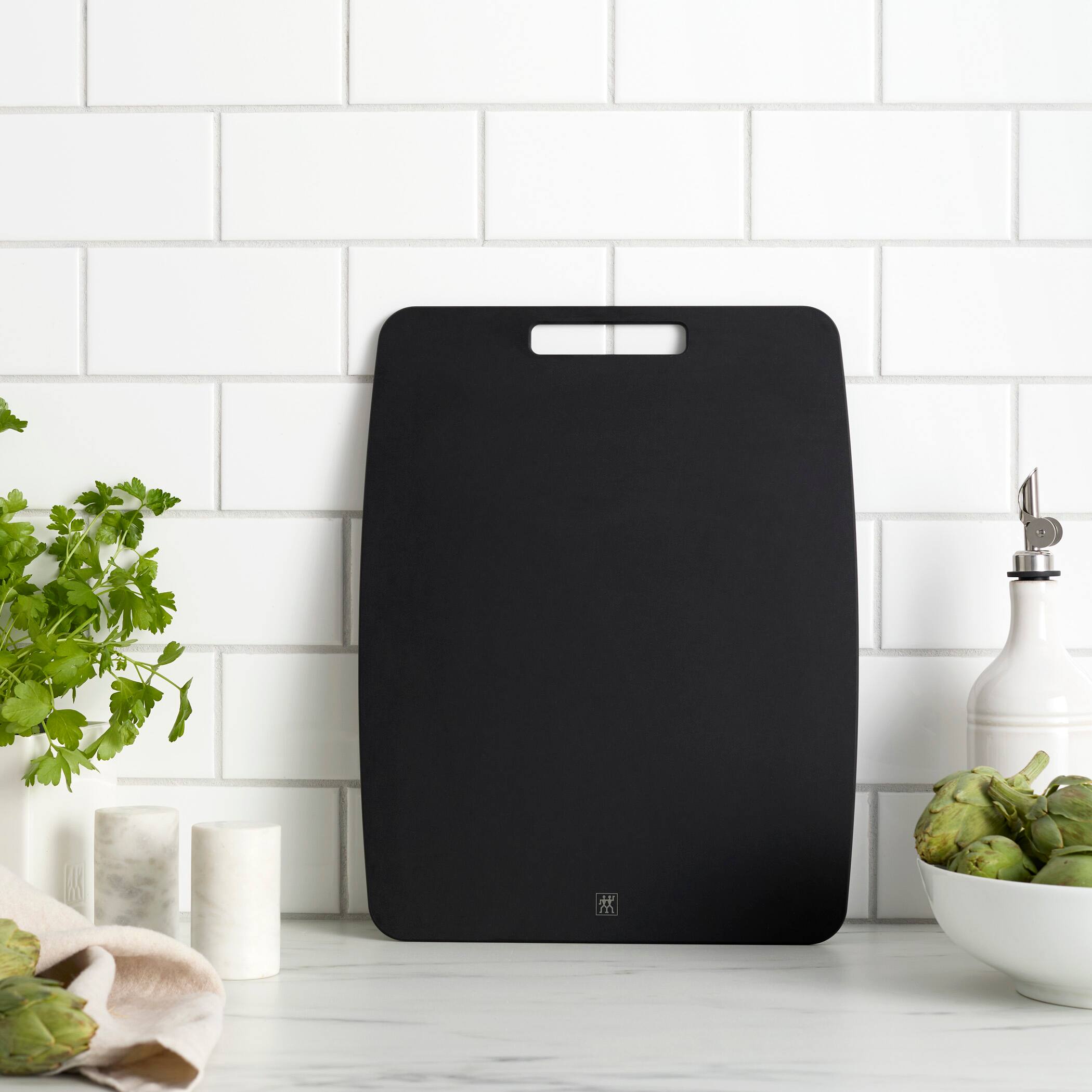 Alt View 4. ZWILLING - ZWILLING Plant Fiber 14.5-in x 11.25-in Cutting Board - Slate - Slate.