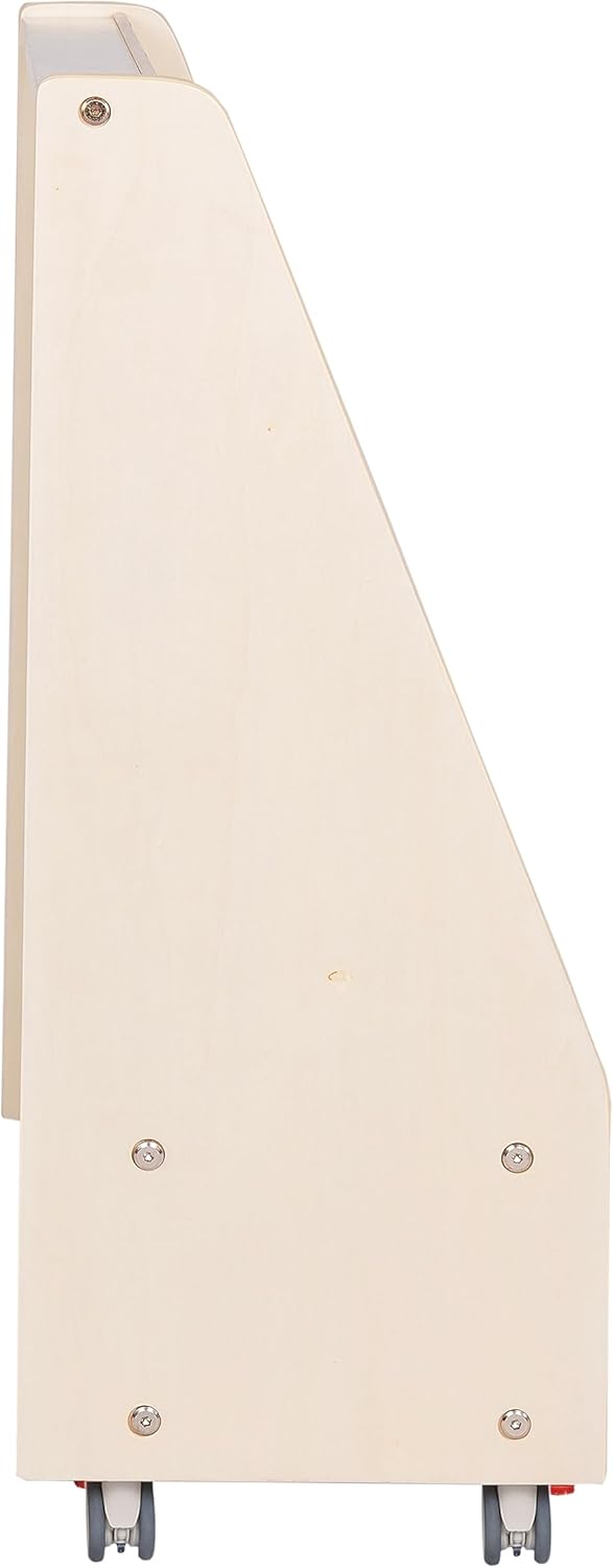 Alt View 7. Children's Factory - Mobile 4-Shelf Book Display with Storage - RTA - Wooden.