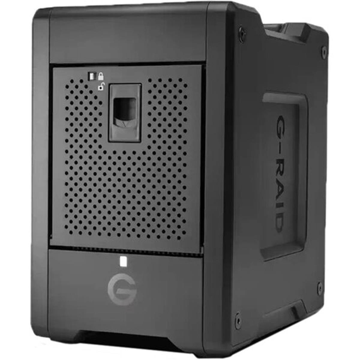 Alt View 2. WD - WD G-RAID Shuttle 4-Bay Thunderbolt 3 and USB-C RAID Array with 24TB (4x 6TB) Removable HDD, Bundle with iM2500 Storm.
