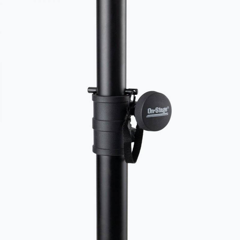 Alt View 3. On Stage Stands - On-Stage SS7762B Speaker Stand With Adjustable Leg,Black - Black.