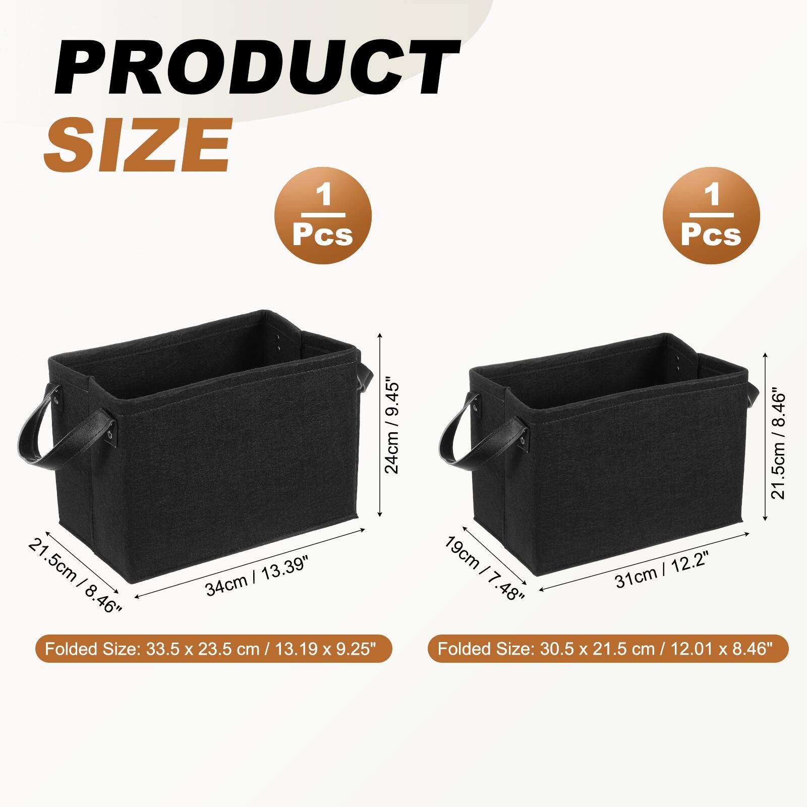 PRODUCT SIZE

1 Pcs

9.45" / 24cm
21.5cm / 8.46"
34cm / 13.39"

Folded Size: 33.5 x 23.5 cm / 13.19 x 9.25"

1 Pcs

8.46" / 21.5cm
19cm / 7.48"
31cm / 12.2"

Folded Size: 30.5 x 21.5 cm / 12.01 x 8.46"