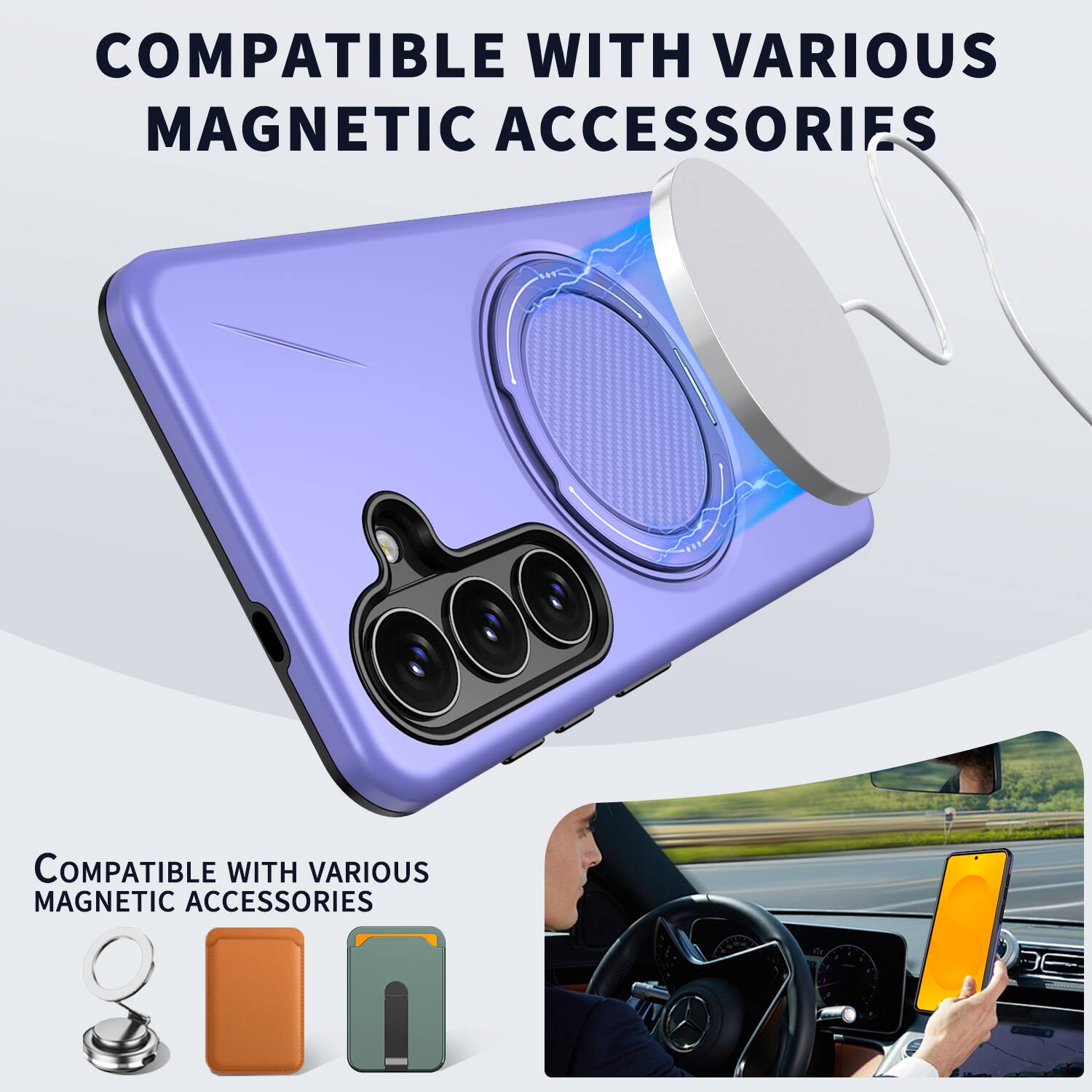 COMPATIBLE WITH VARIOUS MAGNETIC ACCESSORIES