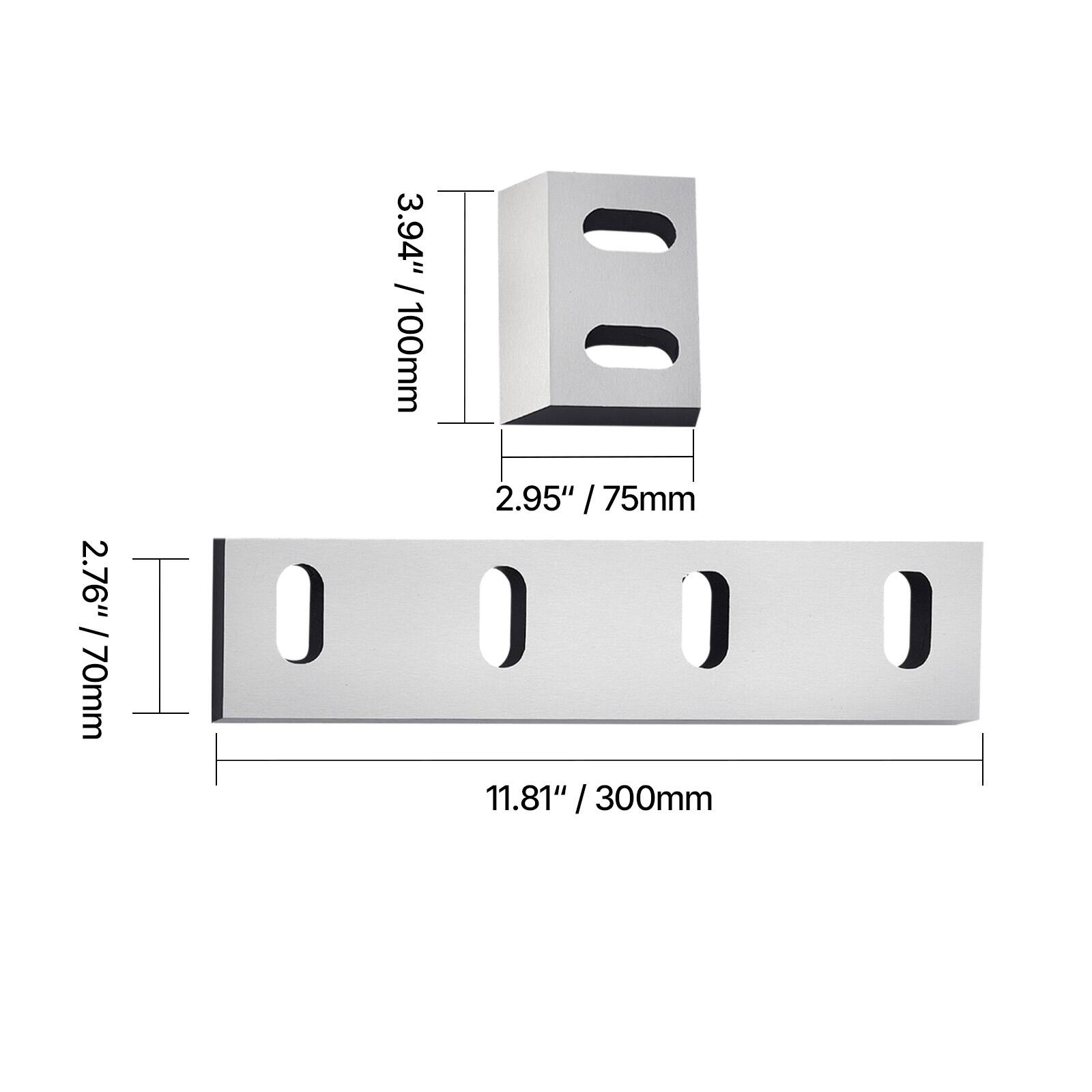 2.76" / 70mm  
3.94" / 100mm  
2.95" / 75mm  
11.81" / 300mm