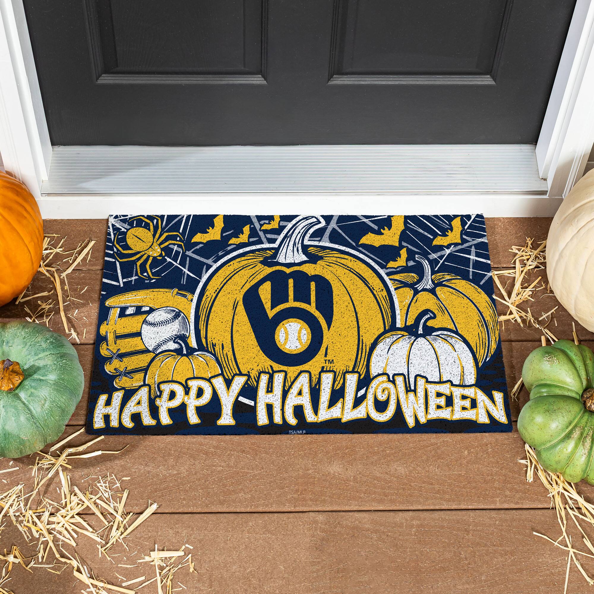Evergreen Enterprises - 28" x 16" Happy Halloween Turf Door Mat - Multicolor