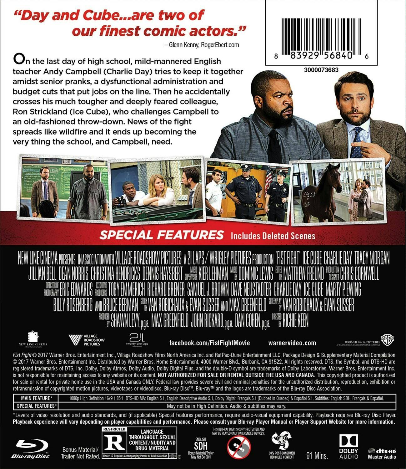 Back. Fist Fight [Blu-ray].