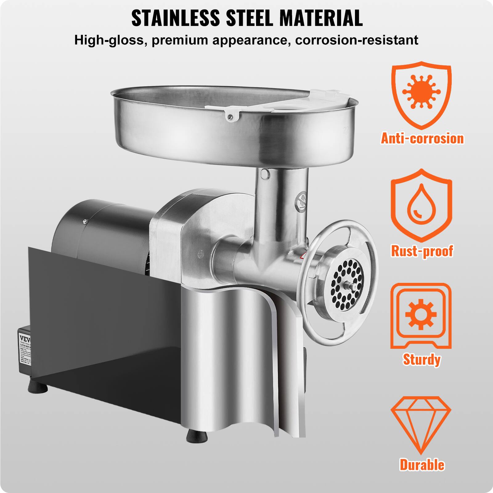 STAINLESS STEEL MATERIAL  
High-gloss, premium appearance, corrosion-resistant  

Anti-corrosion  
Rust-proof  
Sturdy  
Durable