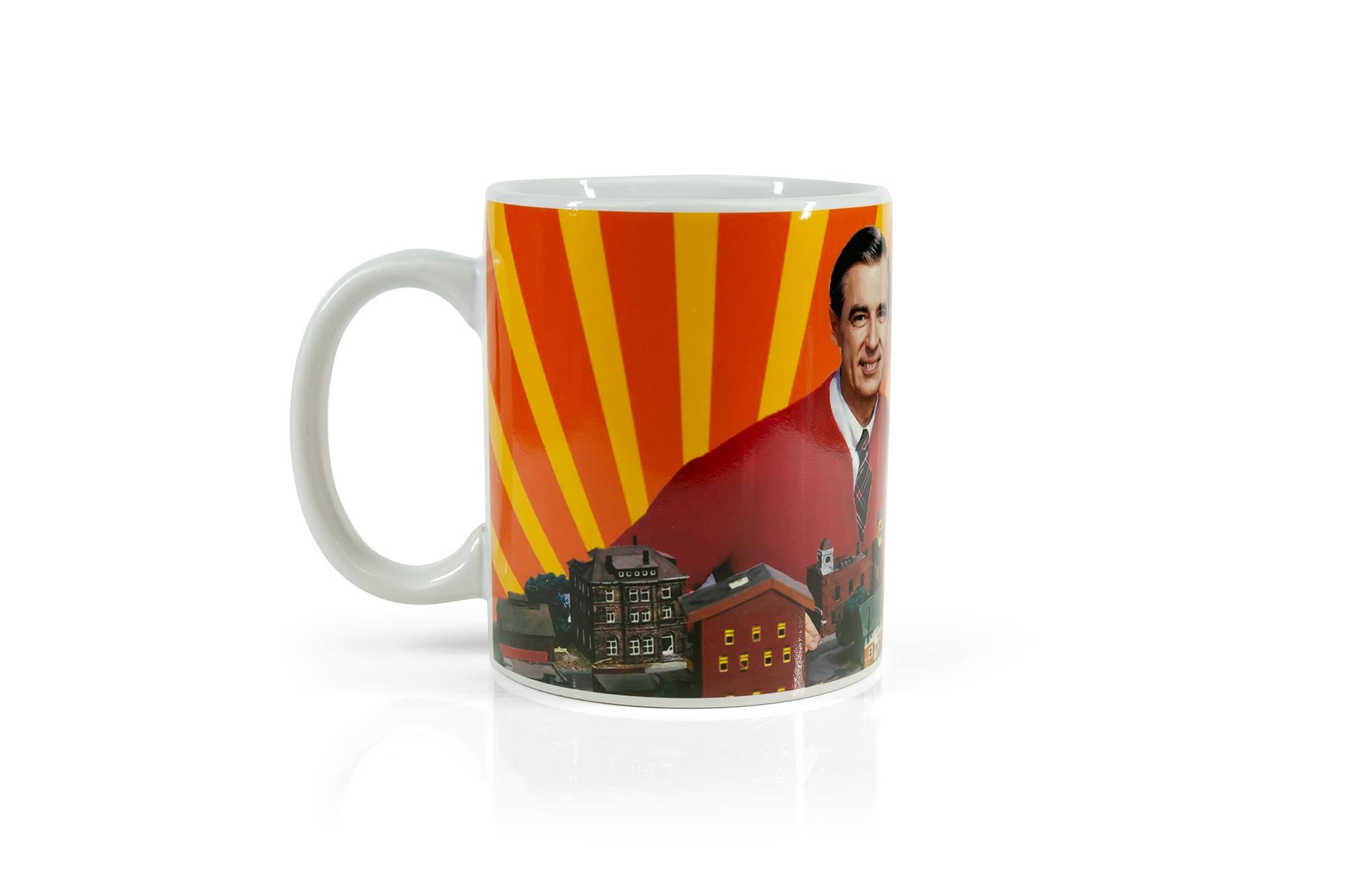 Alt View 2. Surreal Entertainment - Mister Rogers Neighborhood Mug | Won't You Be My Neighbor | Holds 15 Ounces - Red.