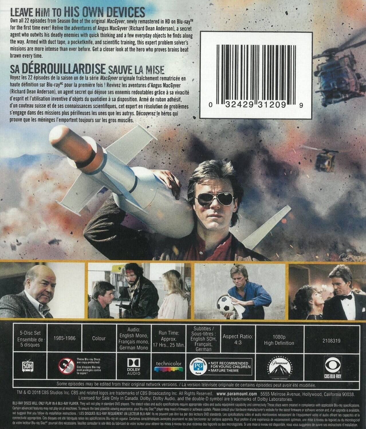 その他 Macgyver: Complete First Season/ [DVD] [Import] Amazon.com: MacGyver - The Complete First Season : Anderson