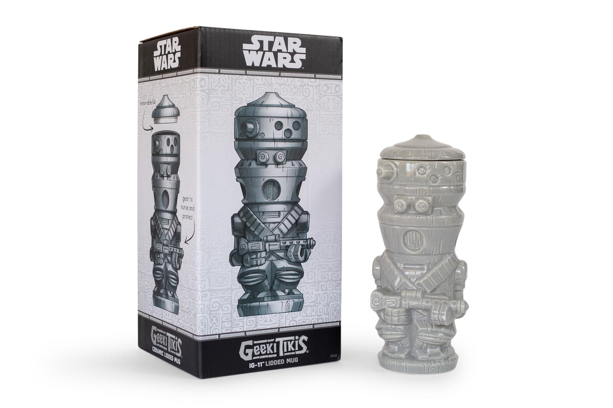 STAR WARS  
Geeki Tikis  
IG-11" Lidded Mug  
Ceramic Lidded Mug  
18oz