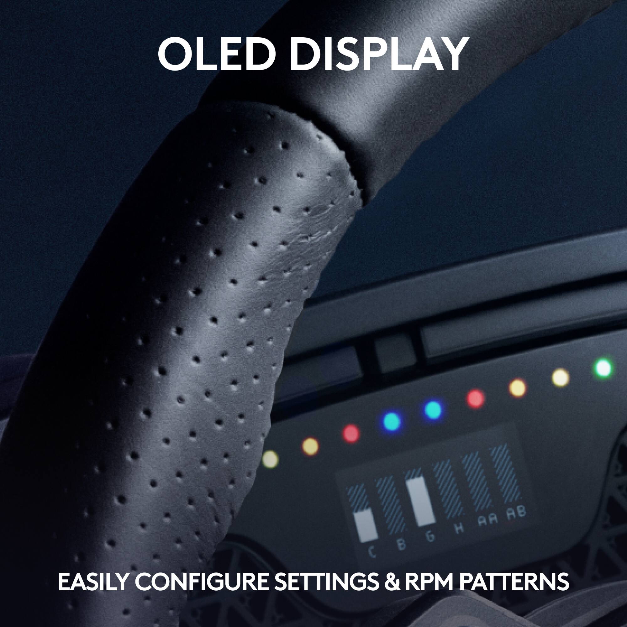 OLED DISPLAY "EASILY CONFIGURE SETTINGS & RPM PATTERNS"