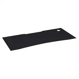 Emma + Oliver - Tyr Mega Size PC Gaming Mouse Pad with Micro Weave Cloth Surface, Anti-Slip Rubber Backing and Cable Management - Black