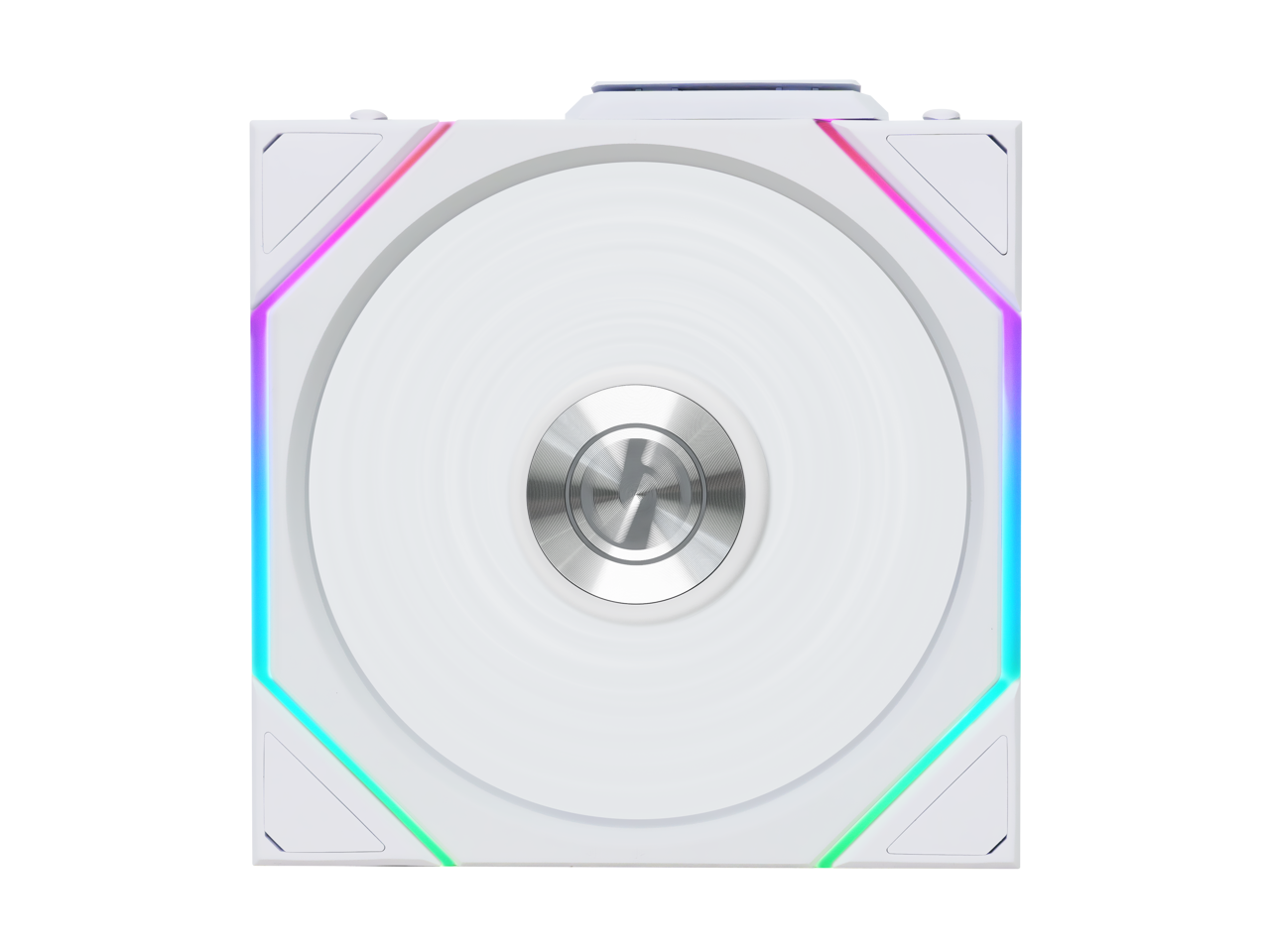 Alt View 4. Lian Li - Lian Li UNI Fan TL 120 Wireless - Reverse Blade, Infinity Mirror, 2.4 GHz Control - White (12RTL1W1W) - White.