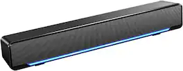 Stamp n Camp - Soundbar,USB Wired SoundBar,Music Player with Bass Surround,Stereo USB Powered Mini Soundbar Speakers 3.5mm Input for