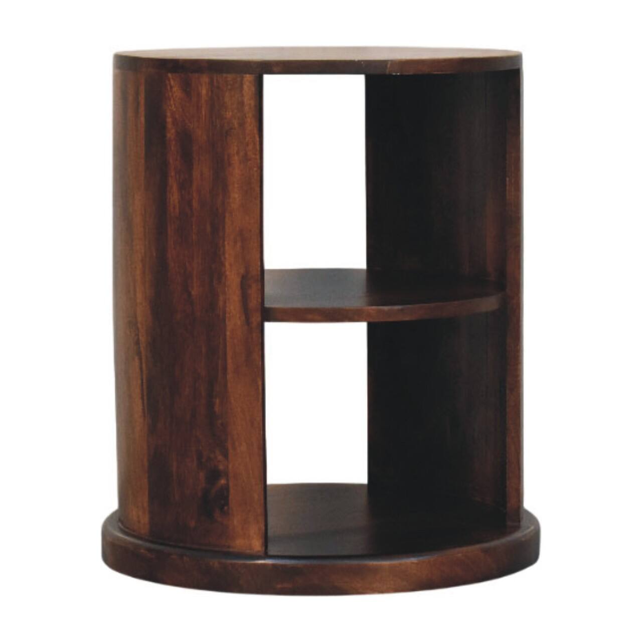 Left. Artisan Furniture - Artisan Furniture Solid WoodVentura Side Table - Brown.