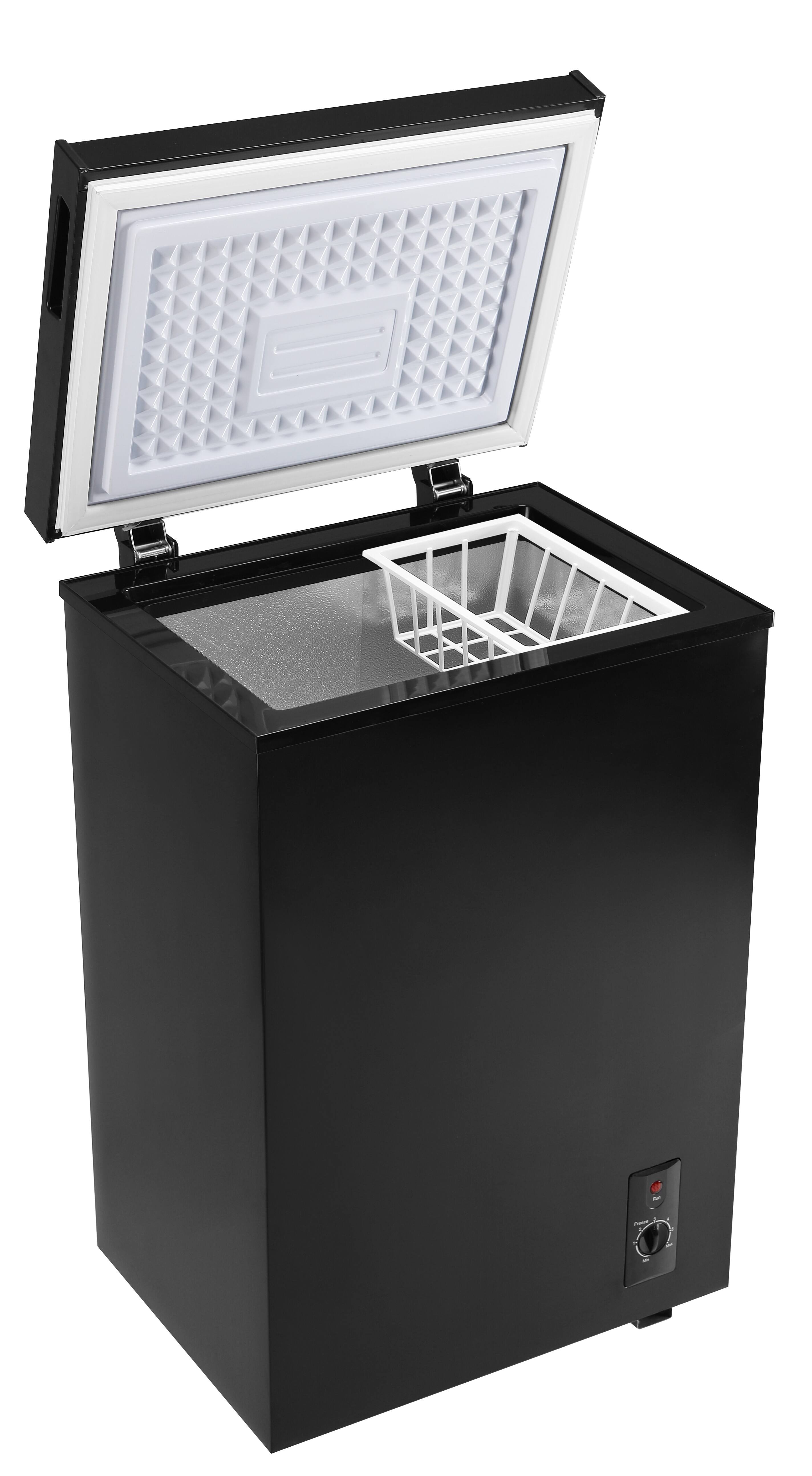 Alt View 6. Loheer - 2.8 Cu. Ft. Compact Chest Freezer with Adjustable Thermostat & Removable Basket - BLACK.