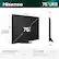 Hisense 75" UR8
W 65.7"
D 2.3"
H 37.9"
Adjustable Stand Height 39.3" or 40.5"
75" CLASS
12.2" VESA Wall Mount Size 400x400 mm (M6)
Product Weight
With stand: 76.1 lbs
Without stand: 66.6 lbs