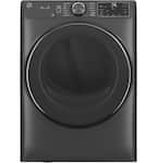 GE - 7.8 Cu. Ft. Stackable Smart Gas Dryer with Steam - Carbon Graphite